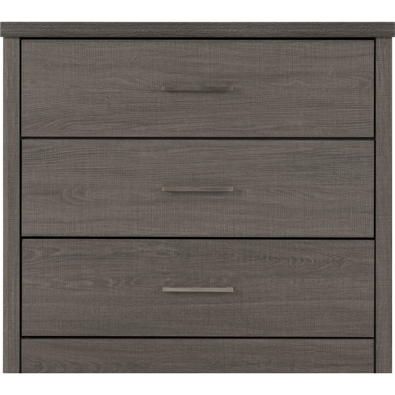 Arka 3 Drawer Chest, Black