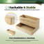 Ensemble de 5 tiroirs de rangement en bambou empilables pour ustensiles de cuisine, couverts et couverts