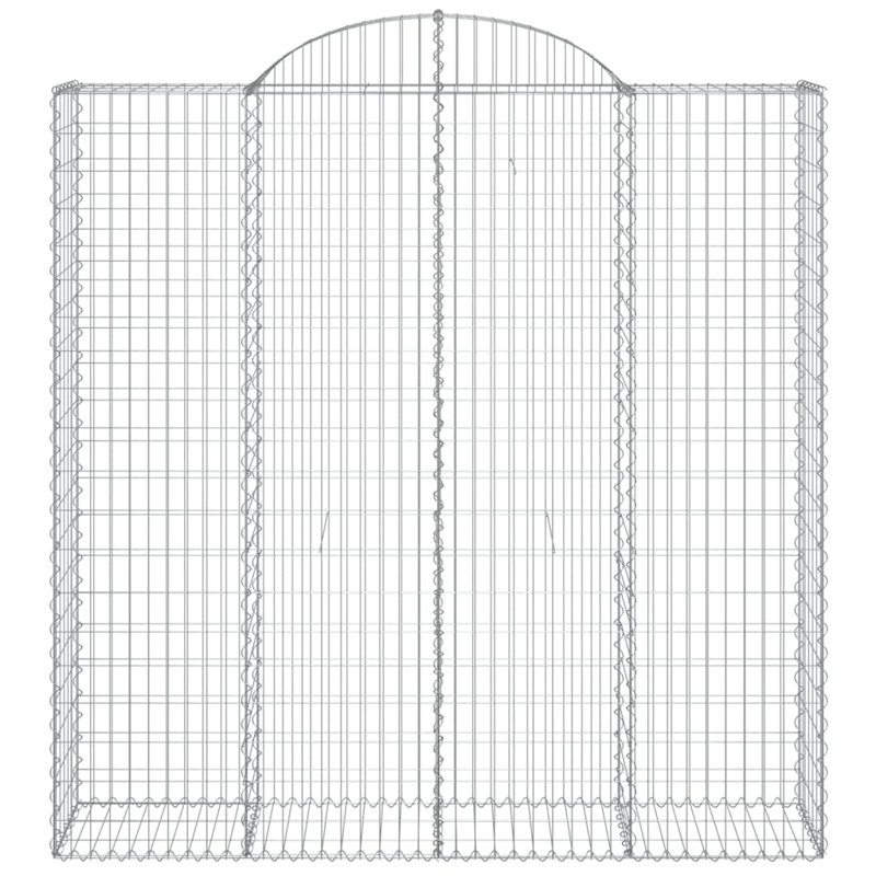 Galvanised Iron Border Fencing, 220cm H x 200cm W x 50cm D