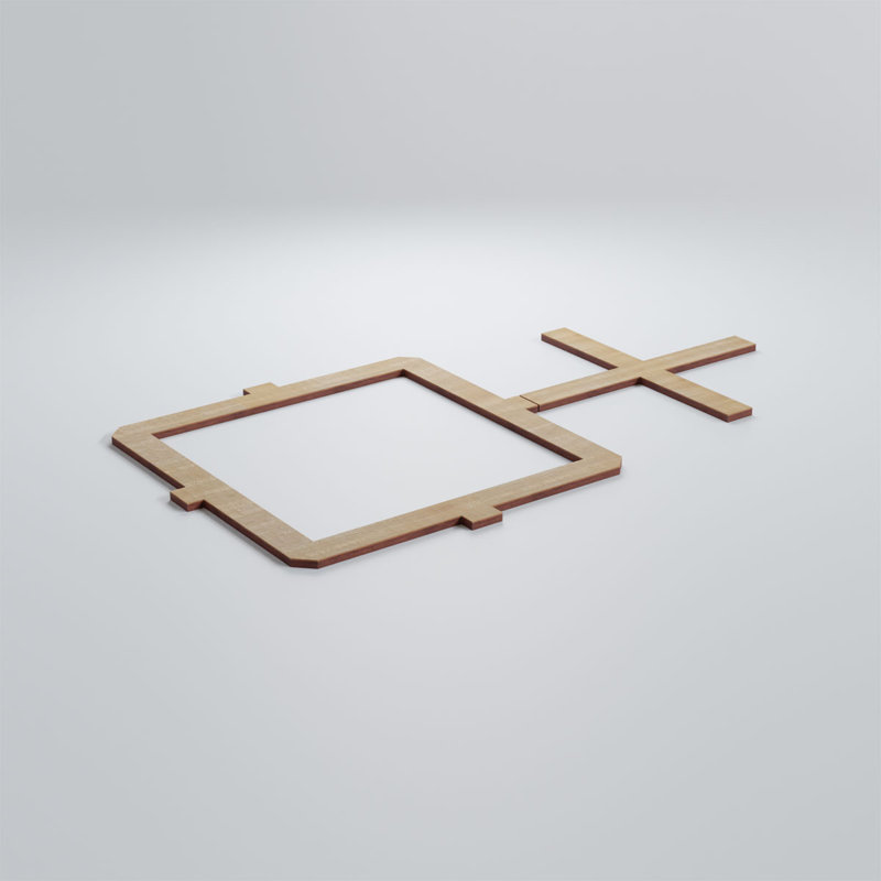 Panneaux muraux Carlisle, Hickory, H 11 3/8 po x l 19 7/8 po x P 1/4 po