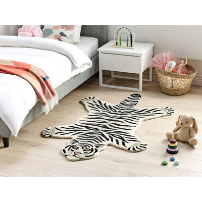 Labarbera Novelty 100 cm x 160 cm Animal Print Wool Hand Woven Area Rug