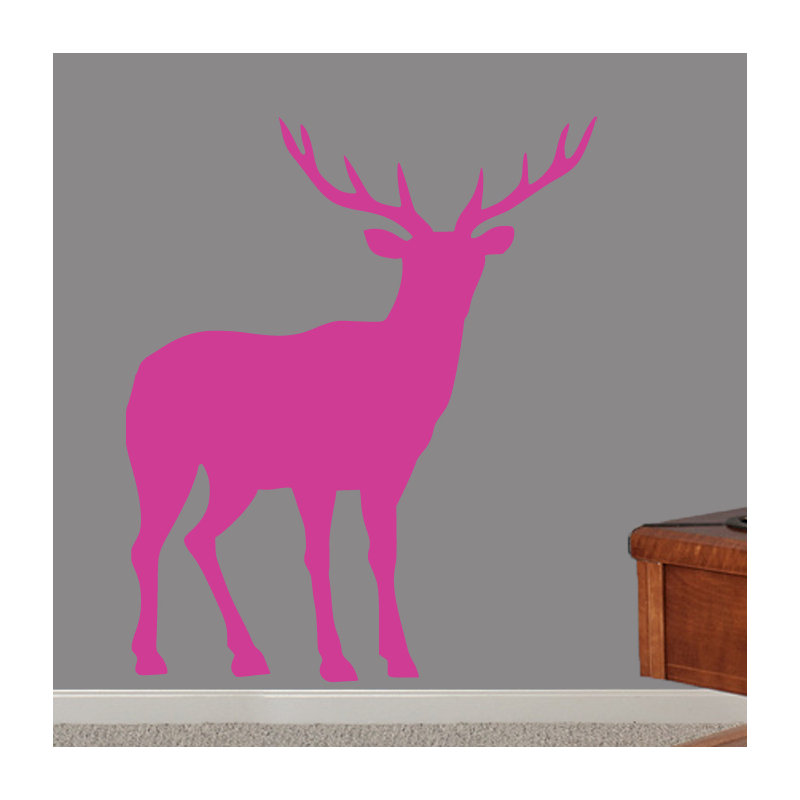 Décalcomanie murale de flambage, Rose vif