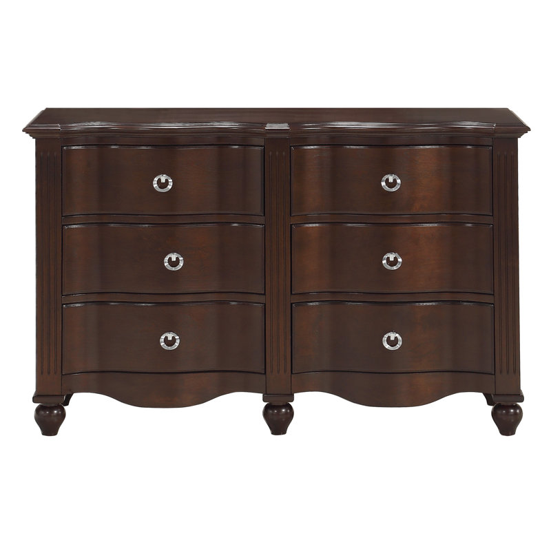Commode 6 tiroirs Keion, Espresso