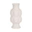 Stoneware Vase Textured Sculptural Design with Rounded Geometric Detailing and Flared Base for Contemporary Modern Decorative Accent Display-530256809