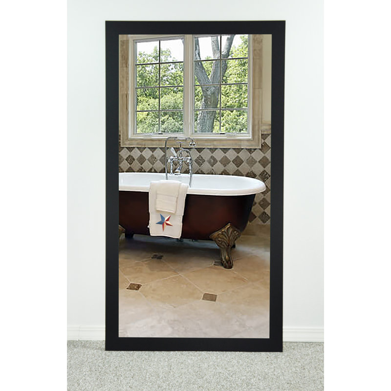 Miroir pleine grandeur Hast Coastal, H 64 po x l 35 po, Noir