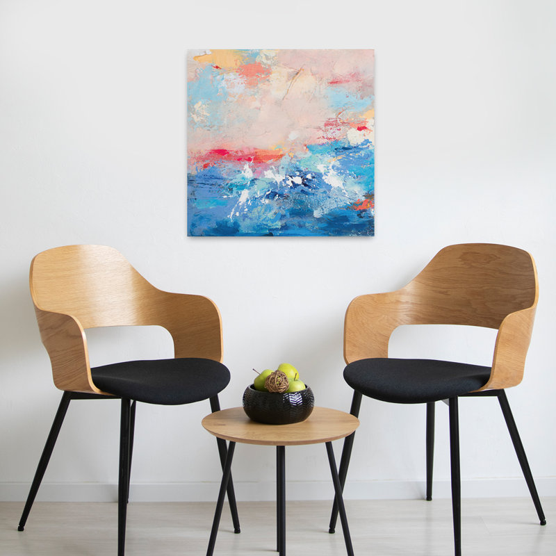 Breathe Out, art abstrait contemporain, H 24 po x l 24 po