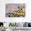Authentique décoration nigériane: femme africaine, art mural sur toile, toile tendue 1P