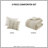 Comfortable Cotton Bedding Sets, Taupe Striped Design For Home Use