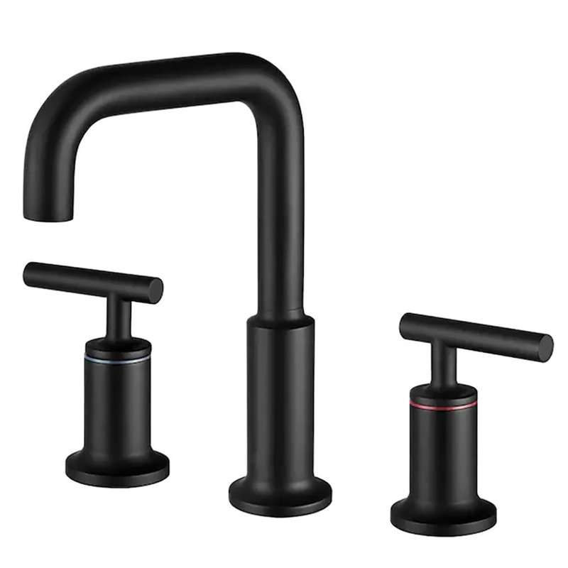 Robinet de lavabo de salle de bain moderne à 2 poignées
