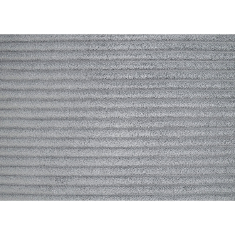 Contemporary 4 Sectional In Gray Corduroy, Foam Padding, Solid Wood Legs Modular Frame, Loose Pillow Covers
