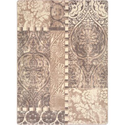Tapis damassé crème français First Take