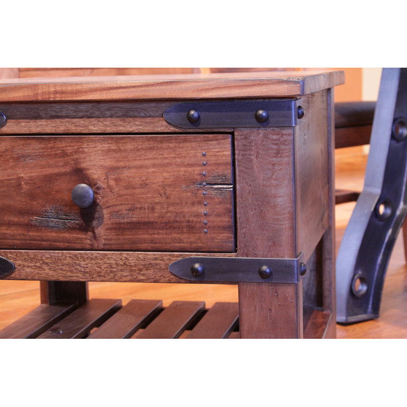Solid Wood End Table