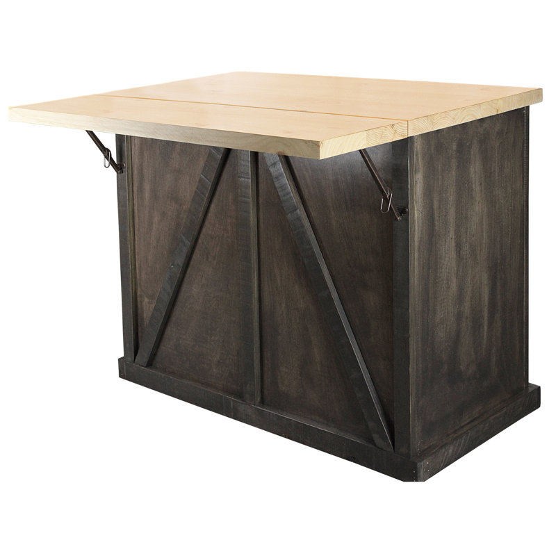 Alexis 48 " W Kitchen Island, Rustic Driftwood