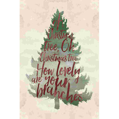 " Watercolor Christmas Tree "