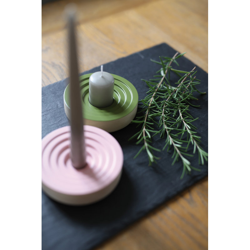Bougie Wougie Wood Tabletop Dish, Green