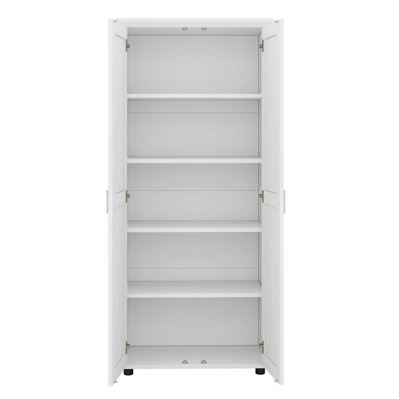 Armoire de rangement avec deux portes - tablettes réglables