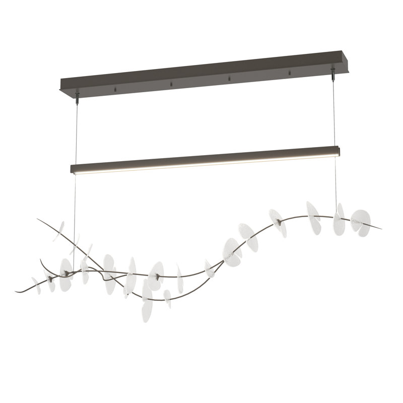 Luminaire suspendu 1 lumière Lily, Fumée foncée, Aqualite