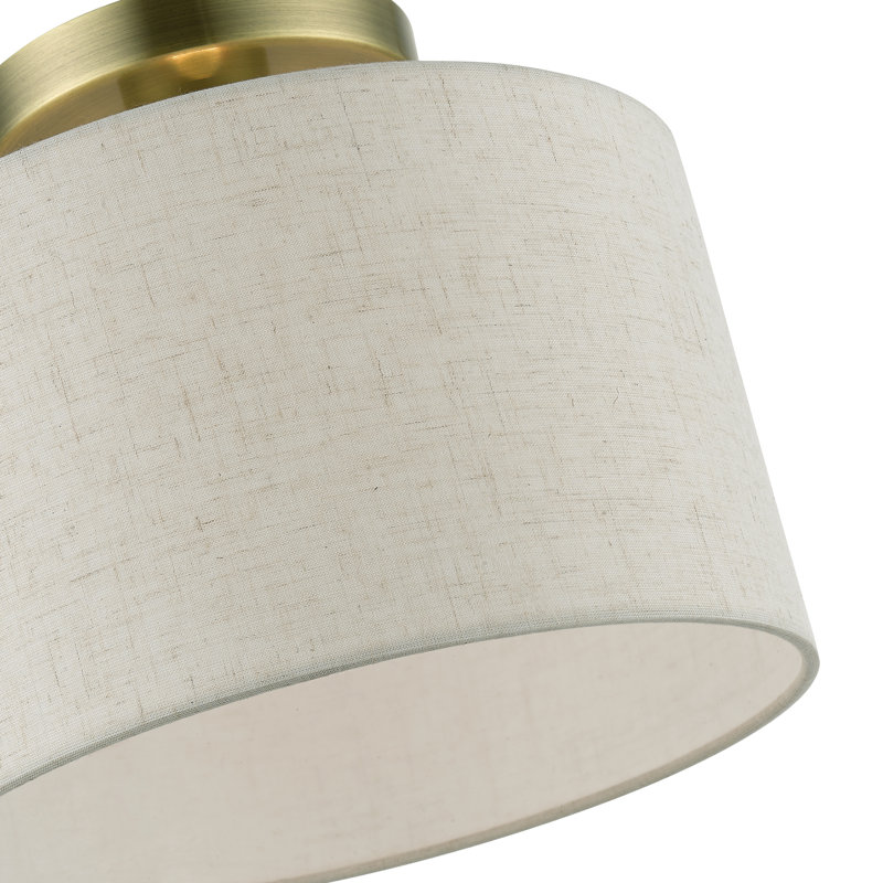Plafonnier semi-encastré 1 lumière 10 po Dikla
