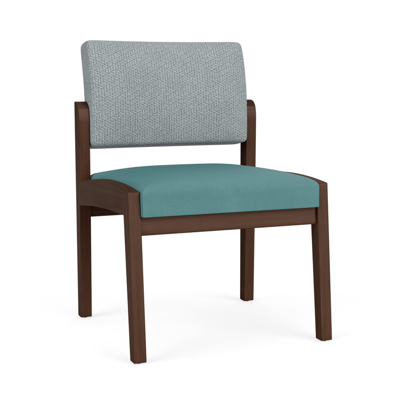 Chaise sans accoudoirs Lenox, Noyer Riftwood, Limon Archetype