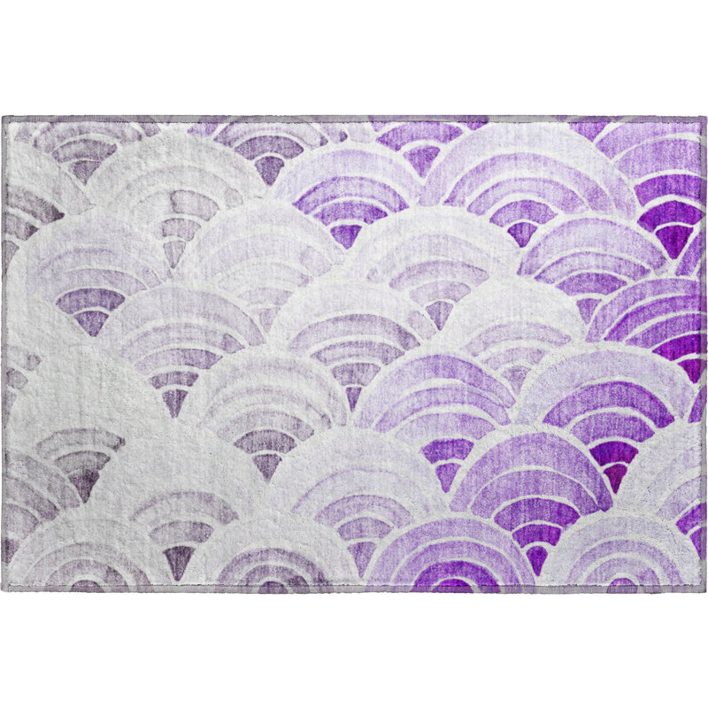  Rectangle Cerrito Area Rug with Non-Slip Backing, Rectangle 1'8" x 2'6"
