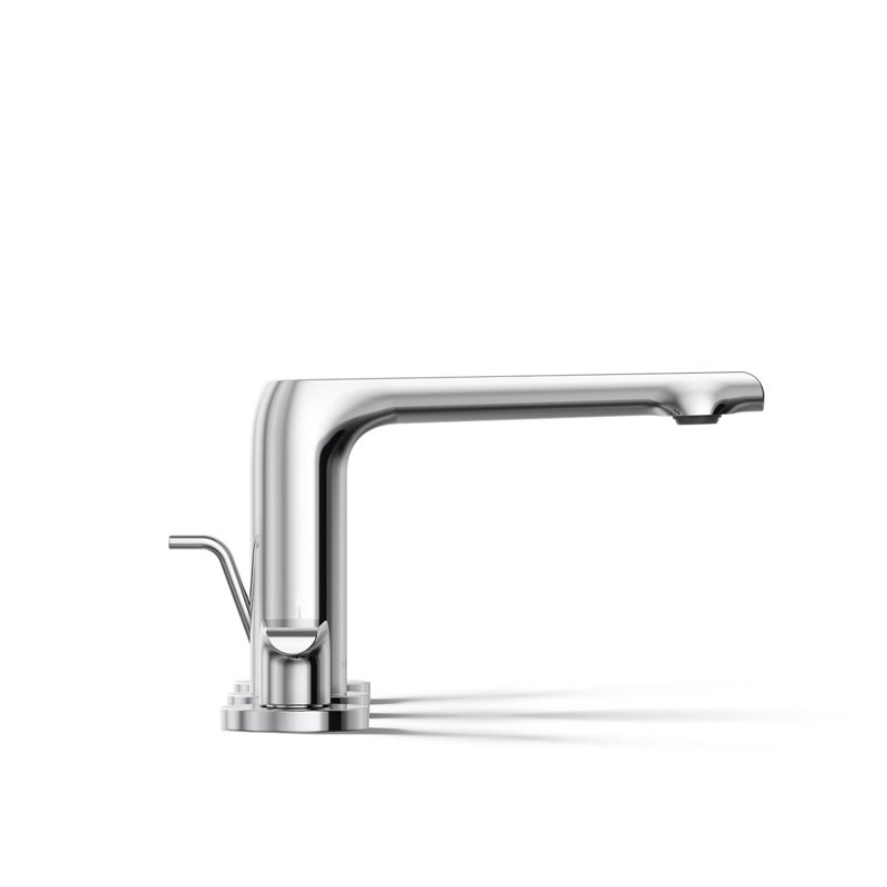 Avid Widespread Bathroom Sink Faucet With Drain Assembly, Polished Chrome