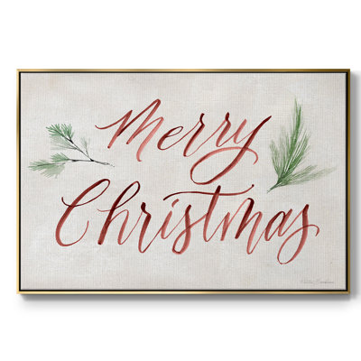 «Merry Christmas», reproduction d'art sur toile