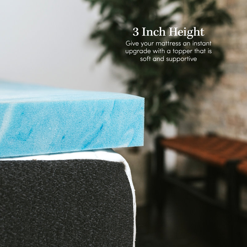 Surmatelas en mousse viscoélastique 3 po Benji, Simple
