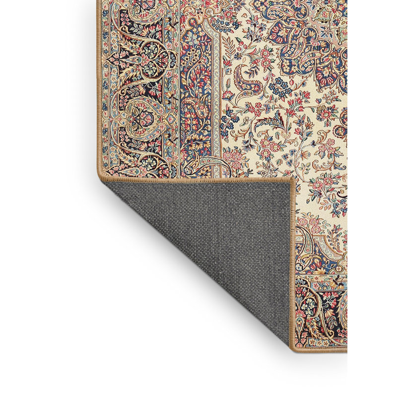 Tapis oriental beige / rouge Dahle, Rectangle 8 pi x 12 pi