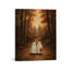 Ghost Autumn Forest Wall Art, Trick or Treat Halloween Decor,Vintage Canvas Print, Warm Decor for Living Room Bedroom Entryway Hallway Mantel, 8x10 Inch