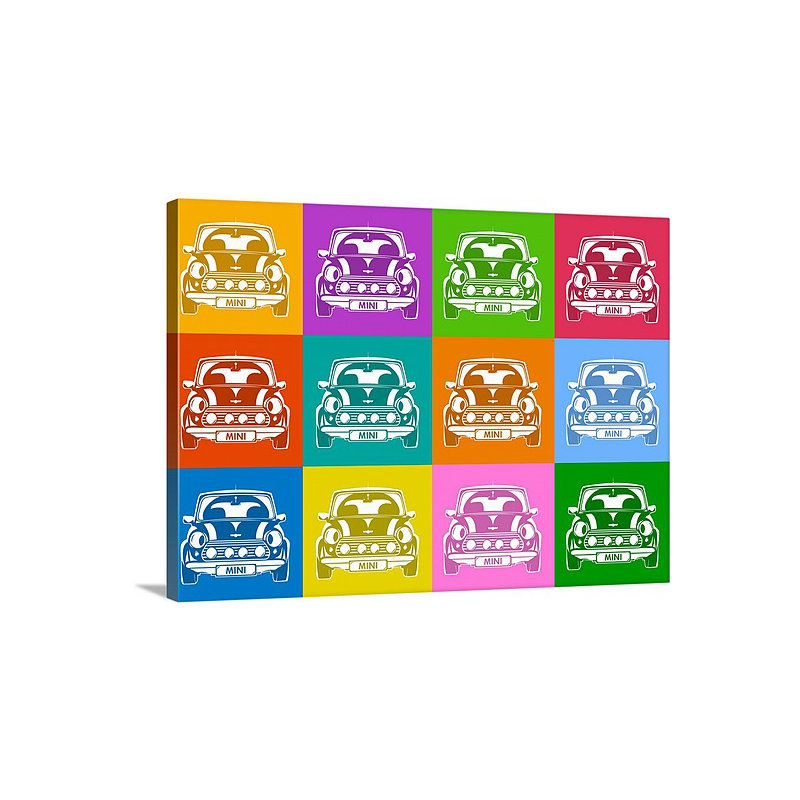 «Mini Copper Squares» par Francy, impression, H 18 po x l 24 po x P 1,25 po, Toile
