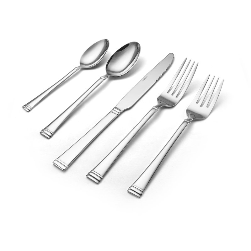Ensemble de couverts en acier inoxydable de 20 pièces Pfaltzgraff Beckham, service pour 4
