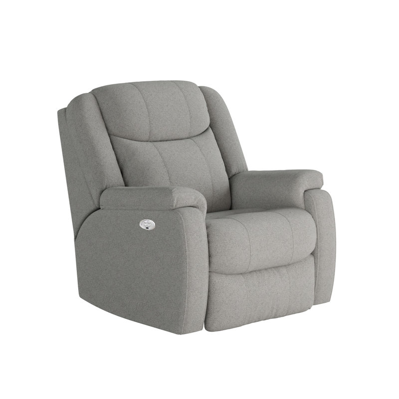 Hercules Dual Power Wall Recliner, Light Beige Chenille