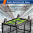 Platform Truck Cart With Cage, 5 In 1 Heavy Duty Platform Cart With Cage 2200 Lbs Capacity Foldable Push Cart.-245402331