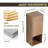 12" Bathroom Side Cabinet,Soft Close Doors,Float Mounting Design,Imitative Oak(KD-Packing)-103532351