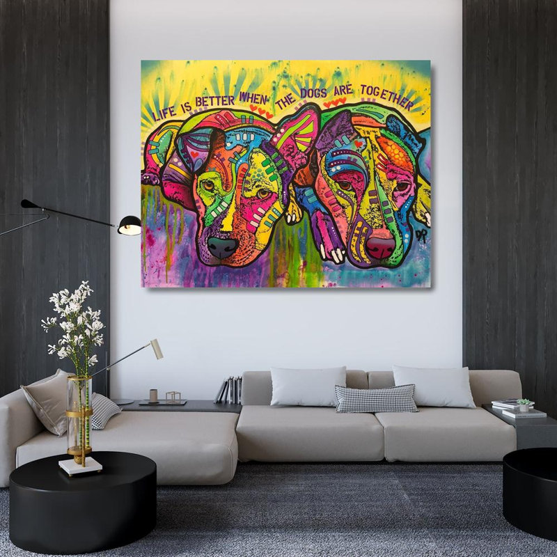 Lark Manor™ Dean Russo Collection Gallery Wrapped Canvas Art Titled: Together, 36" H x 45" W