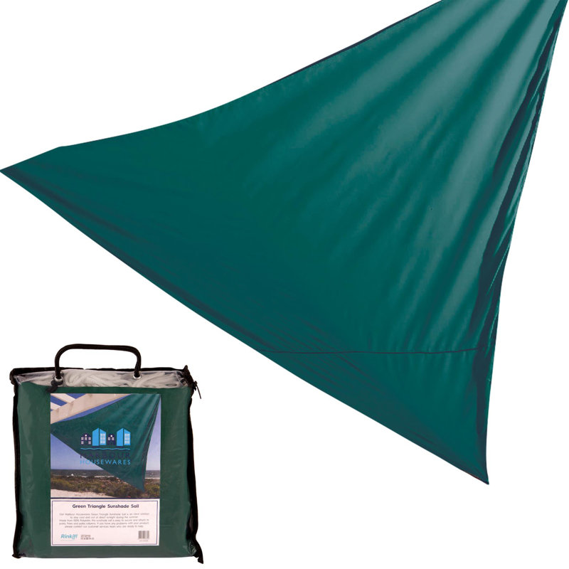 Triangle Shade Sail - 3.6m, Green