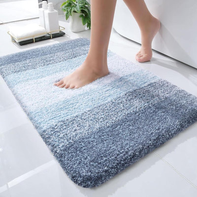 Wynnewood Microfiber / Microsuede Non-Slip Bath Rug