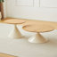 TABLE RONDE BLANC + BOIS