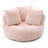 Large Padding Bean Bag With 3 Pillows & Stripes, Corduroy Fabric Chair with Filler, 5 Colors, Stuffed Accent Sofa Lounge Floor Sofa for Gaming, Reading-1453353089