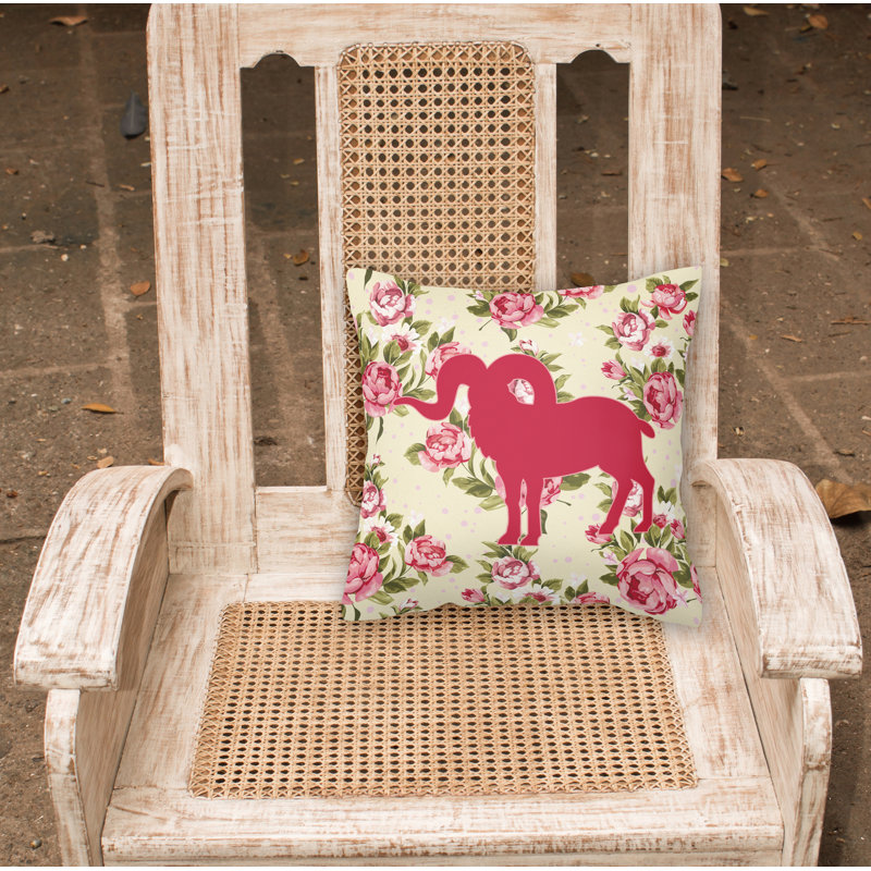  Coussin Sheep Shabby Elegance, Jaune clair