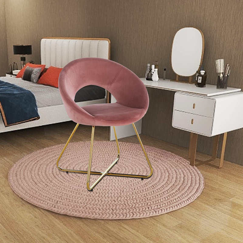 Chaise moderne en velours, chaise de salle à manger confortable