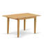 L'ensemble 3 pièces de table et chaises de cuisine contient une table de salle à manger rectangulaire avec rallonge papillon et 2 chaises de salle à manger, chêne-99527776-28793141-18323689