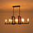 8 - Light Modern Farmhouse Open Rectangular Kitchen Island Chandelier