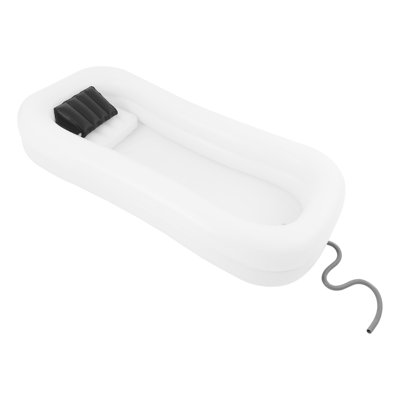 Baignoire gonflable rectangulaire blanche 1 personne DENFER 110 Volt