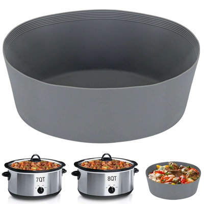 Silicone Slow Cooker Liners Crock Pot Inserts Leakproof  Cooking Liner for Crockpot 7-8QT