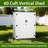 EHHLY Vertical 5.6x2.3ft HDPE Storage Shed, Waterproof UV Resistant Lockable-107686260