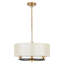 Luminaire suspendu cylindrique à 3 lumières