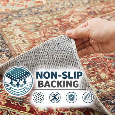 Oriental Machine Tufted Shag Area Rug