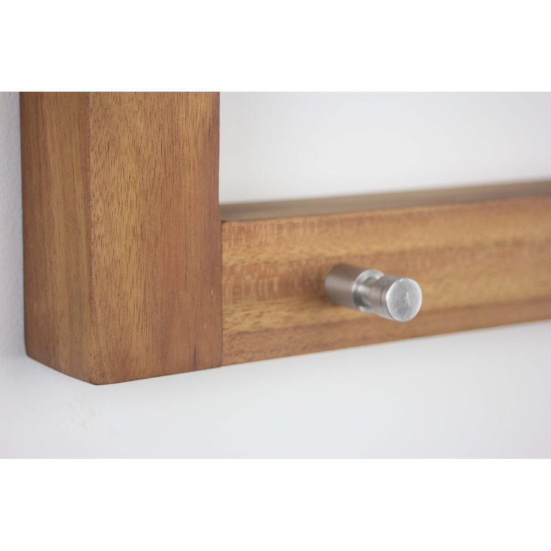 Moa Teak Solid Wood Floating Shelf