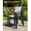 Chaises de patio empilables, ensemble de 2 chaises de patio empilables en aluminium Never-Rust-236610537-236610539